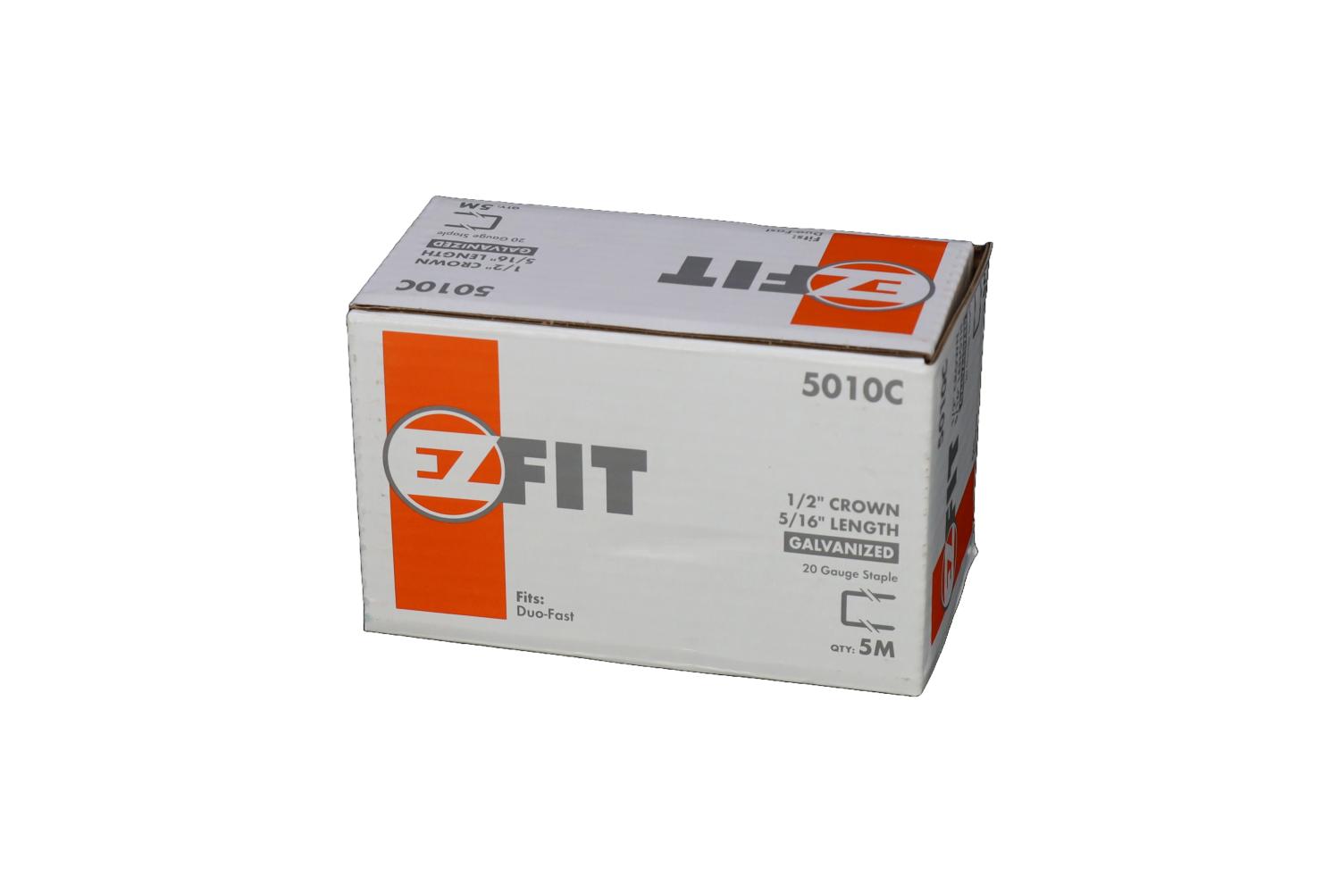 EZ FIT 5010C 1/2"CRN X 5/16"LEG 20GA STAPLE 5M