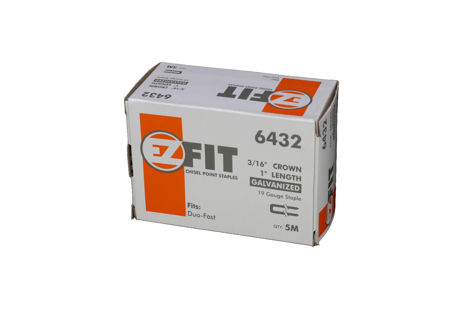 EZ FIT 6432 3/16x1 19GA 5M STAPLE