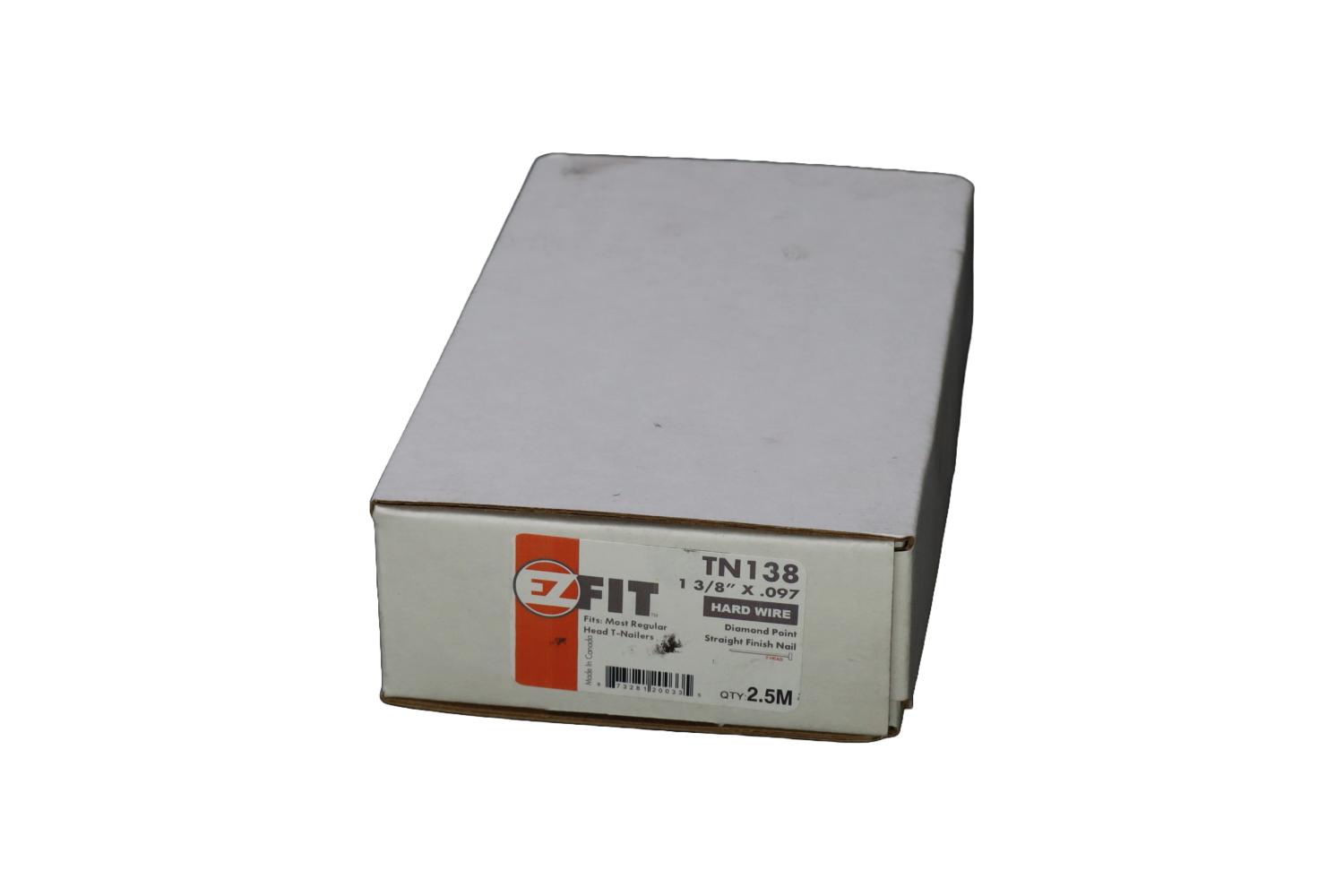 EZ FIT TN138 TN-1-3/8X097 1-3/8X097 2.5M T-NAIL HARDENED