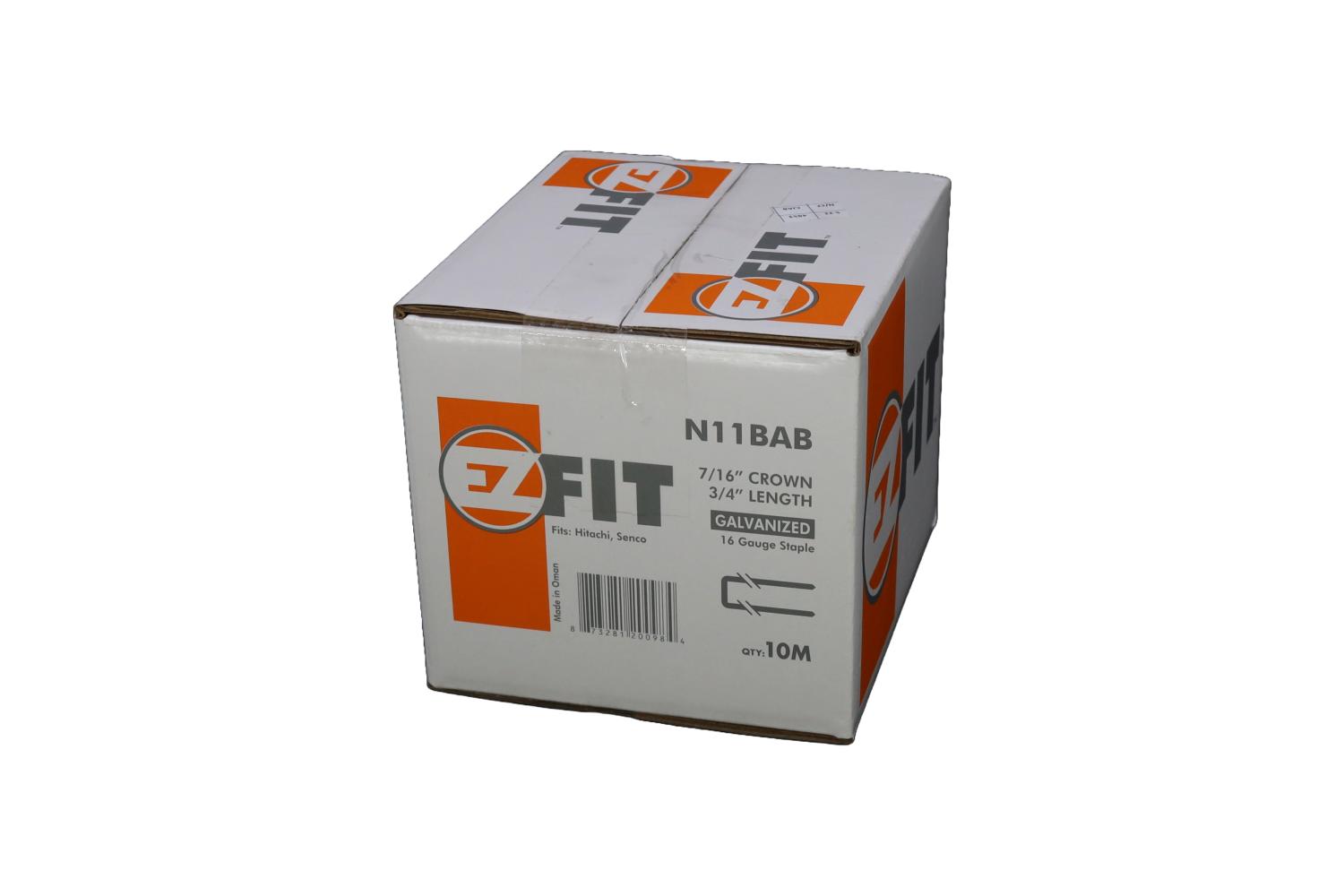 EZ FIT N11BAB 7/16x3/4 16GA GAL 10M STAPLE SENCO