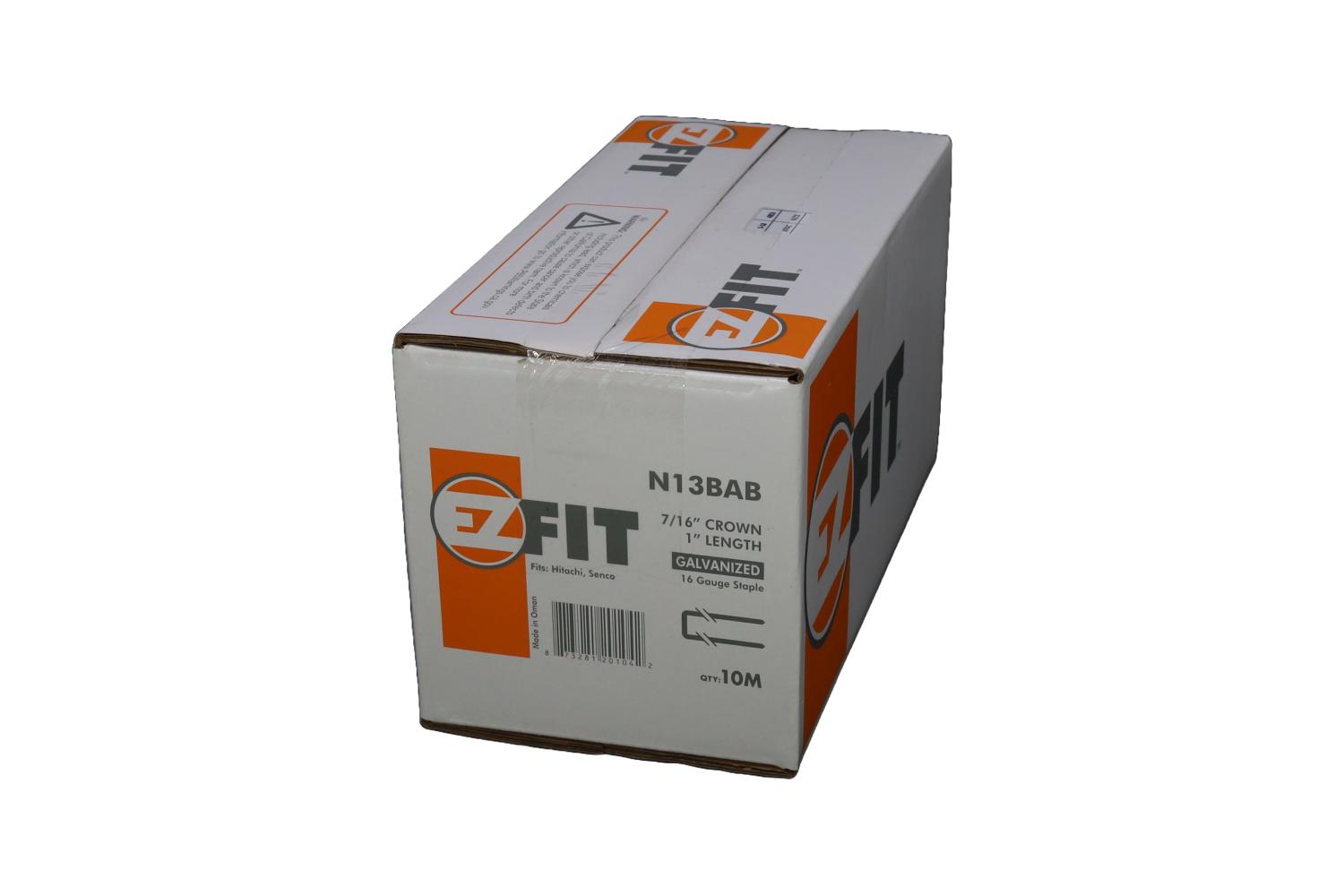 EZ FIT N13BAB 7/16"x1" 16GA GAL 10M MEDIUM CROWN STAPLE