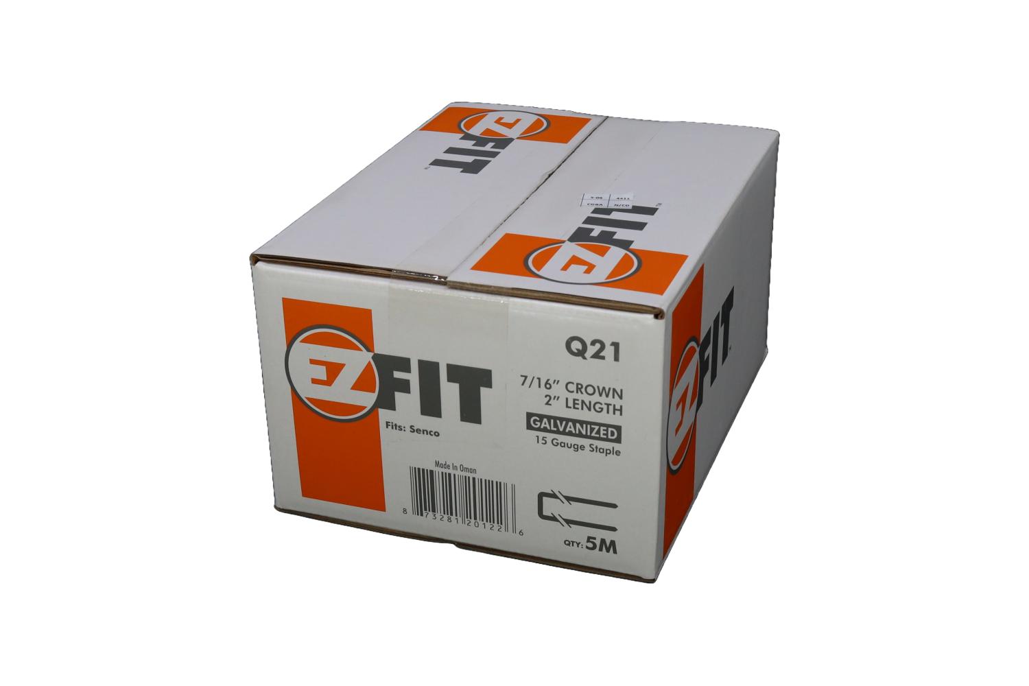 EZ FIT Q21 7/16X2 15GA GALV 5M Q21 STAPLE SENCO