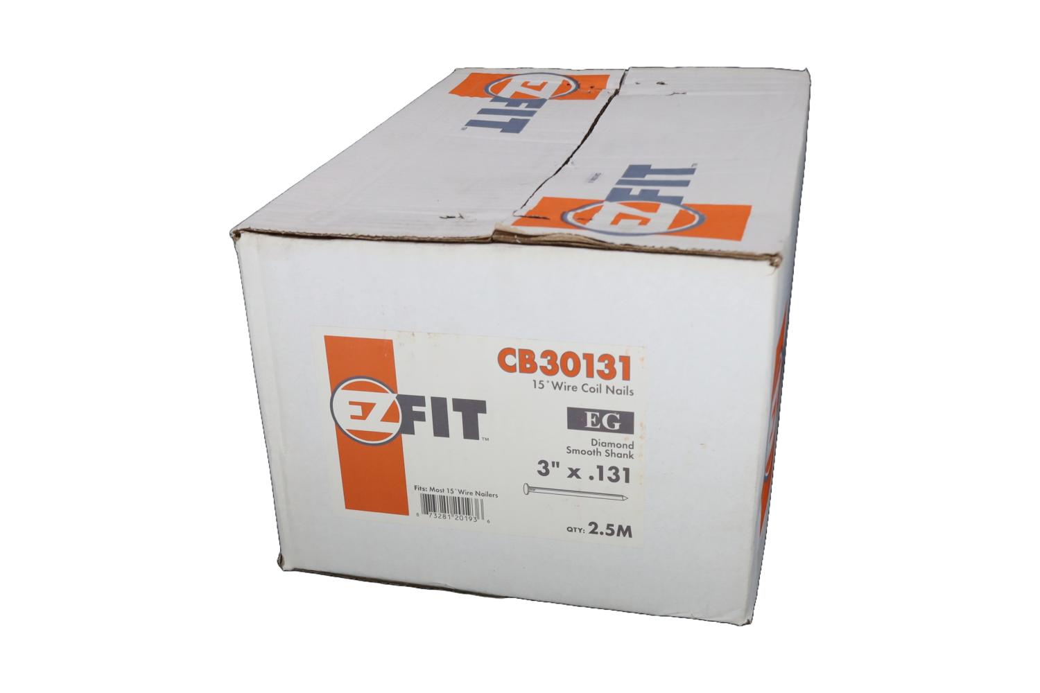 EZ FIT CB30131 3X131 2.5M 15DG WW COIL NAIL BRT SM DP
