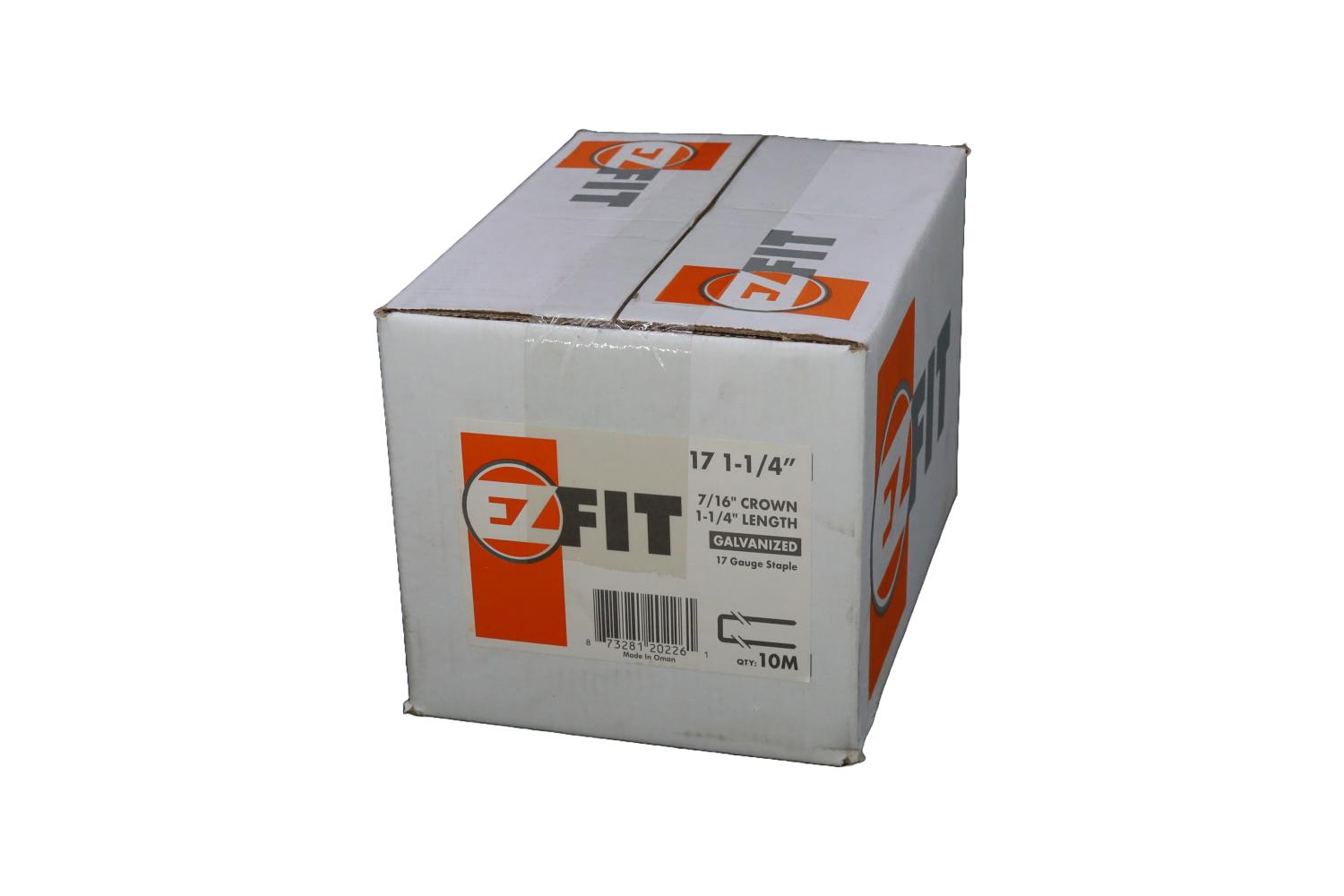 EZ FIT 17S5-31G 7/16 X 1-1/4G 17GA GAL STAPLE 10M