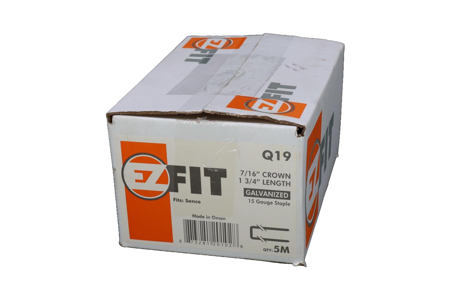 EZ FIT Q19 HC 7/16x1-3/4 15GA GAL 5M STAPLE HEAVY COAT