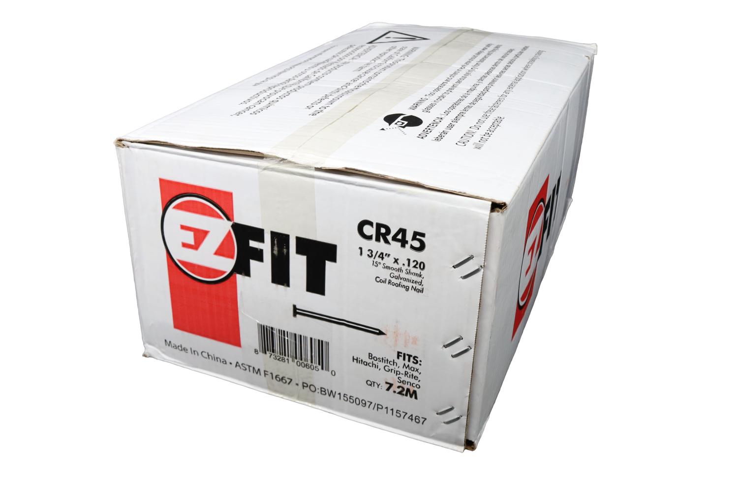 EZ FIT CR45 1-3/4" COIL ROOF NAIL 7.2M CR5DGAL