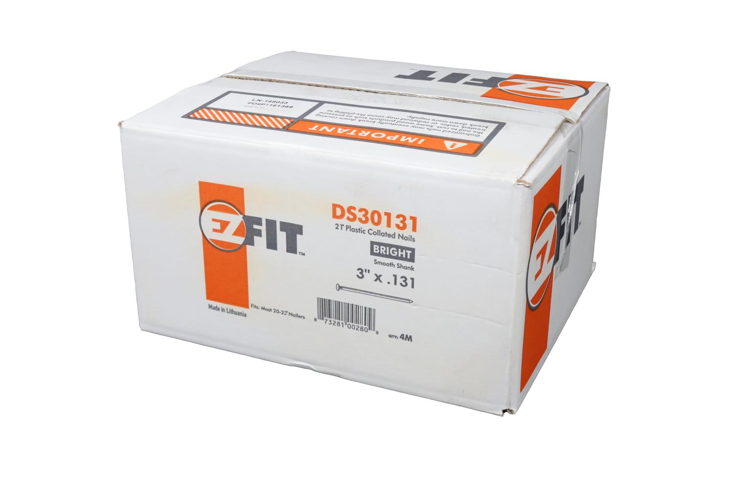 EZ FIT DS30131 3x131 4M 21DG STRIP NAIL BRT SM