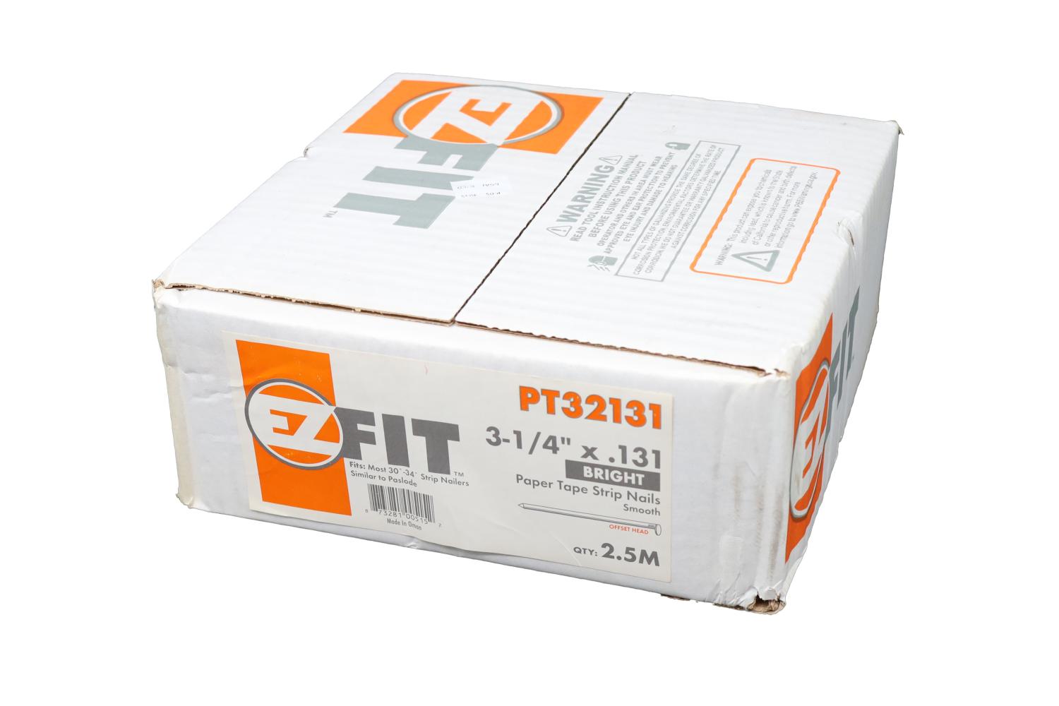 EZ FIT 650239 PT32131 3-1/4x131 2.5M 33DG PAPER TAPE NAIL BRT SM