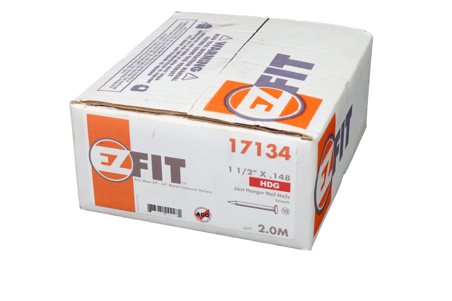 EZ FIT JH14148HDG-2M 1-1/2x148 34DG PAPER TAPE JOIST HANGER NAIL HDG SM 17134