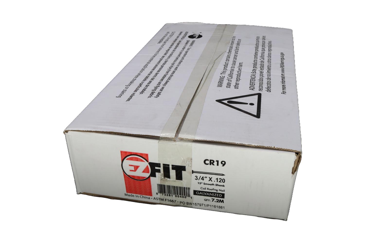 EZ FIT CR19 3/4" GAL ROOF NAIL 7.2M