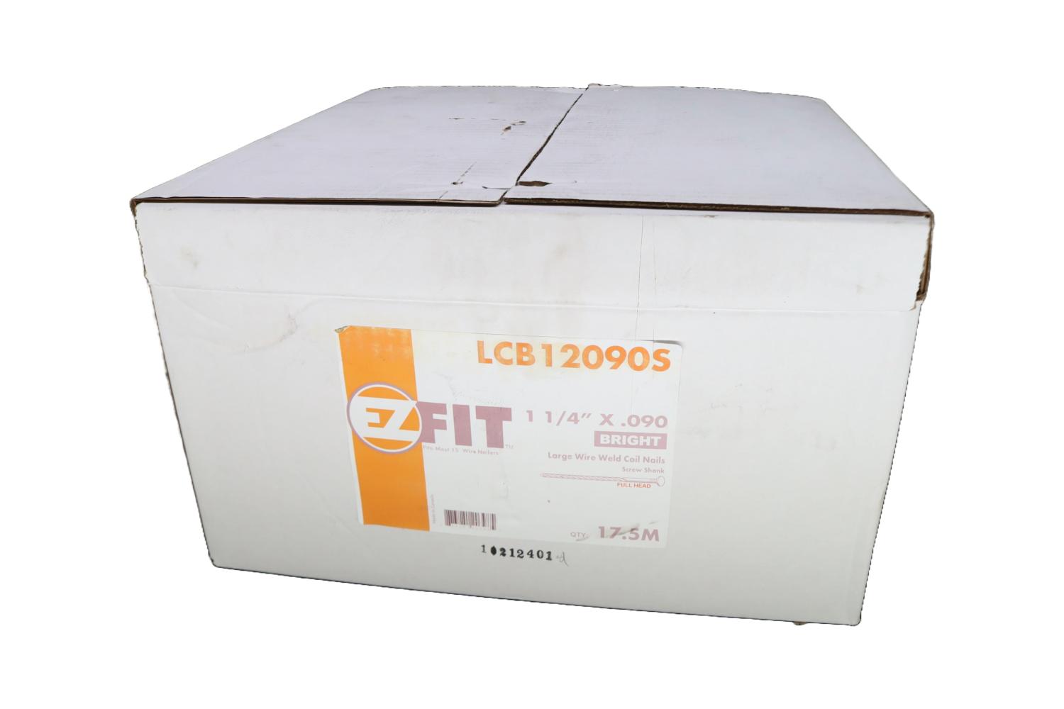 EZ FIT LCB12090S 1-1/4X090 3.5M-COIL 17.5M 15DG WW LARGE COIL NAIL BRT SCREW DP