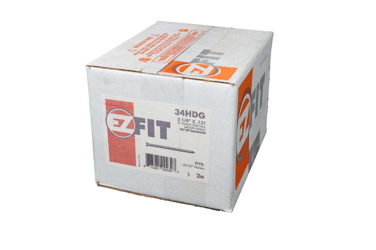 EZ FIT DS32131HDG-2M 3-1/4X131 2M 21DG STRIP HDG SM DP 34HDG