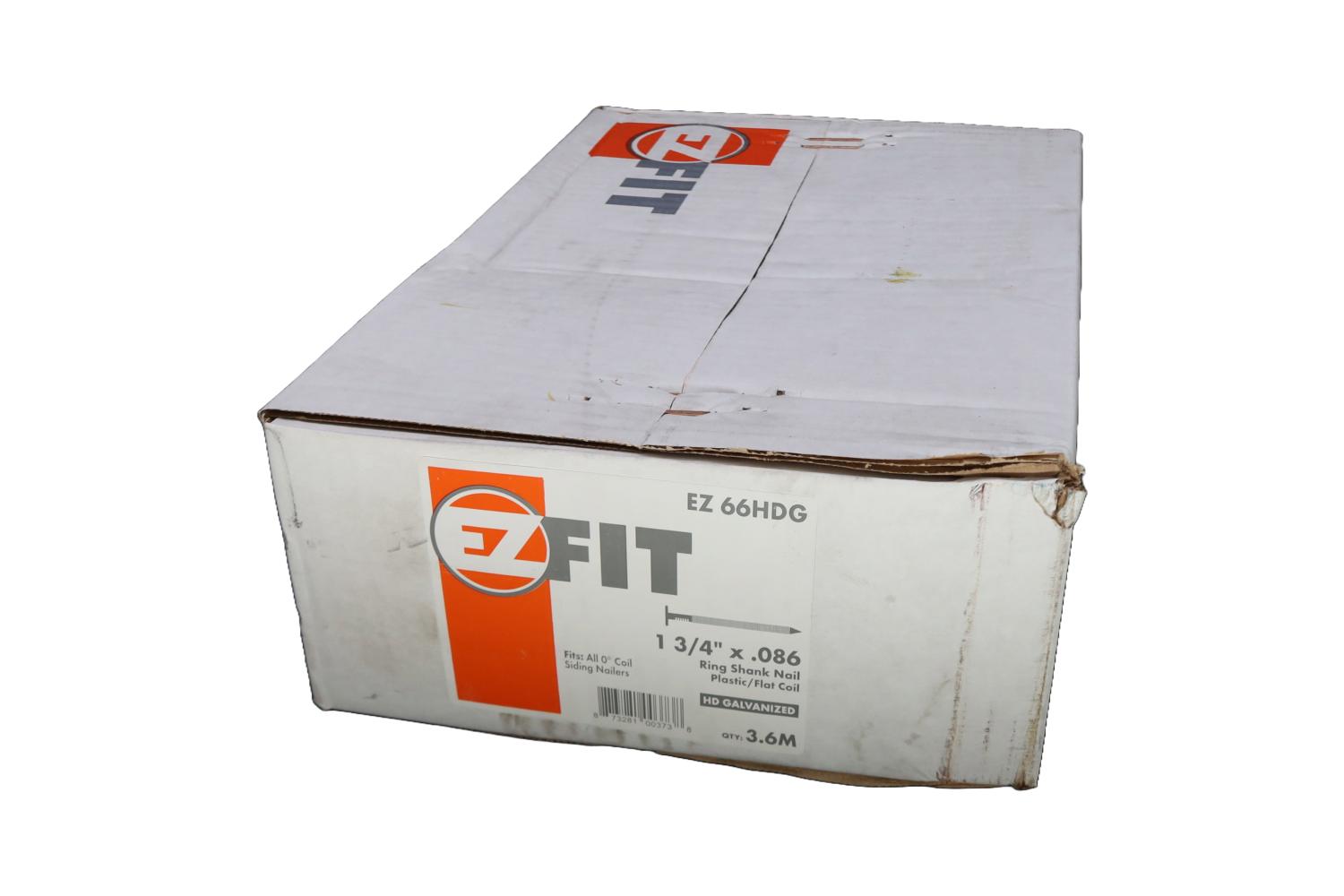 EZ FIT N01-674*FS 66HDG 1-3/4x086 0DG PLASTIC COIL RING HDG 3.6M