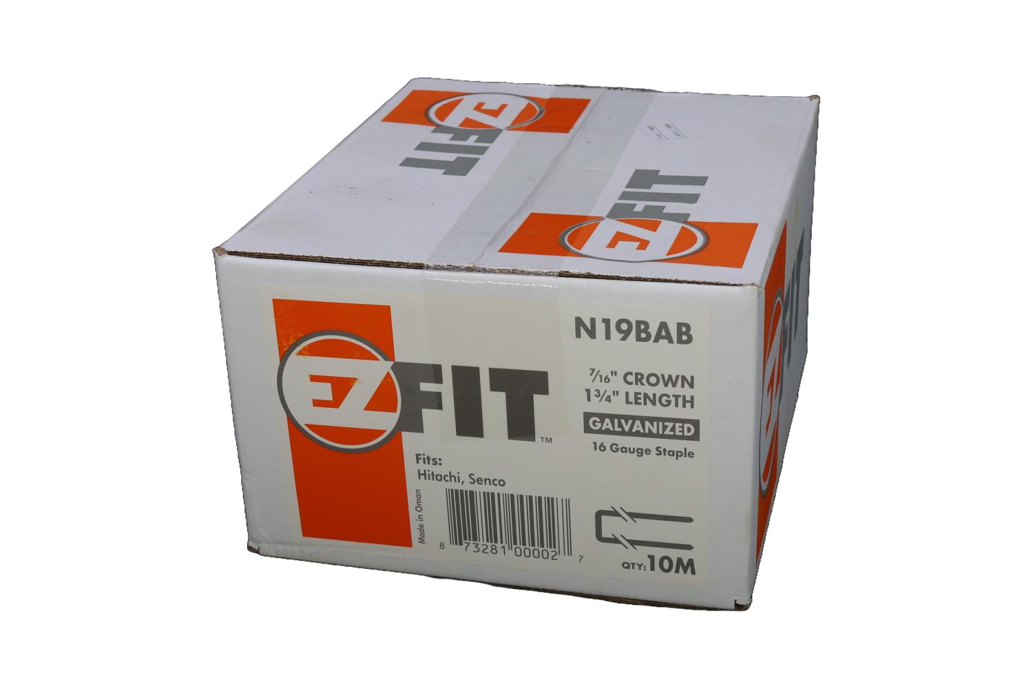 EZ FIT N19BAB 7/16x1-3/4 16GA GAL 10M STAPLE SENCO