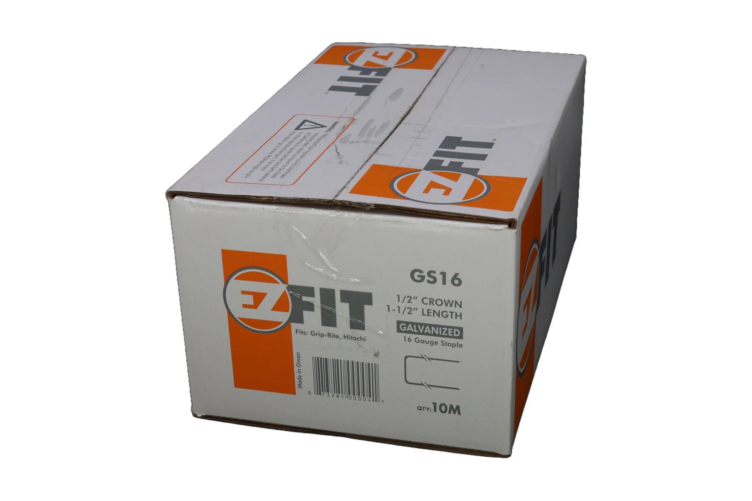 EZ FIT GS16 1/2X1-1/2 16GA STAPLE 10M