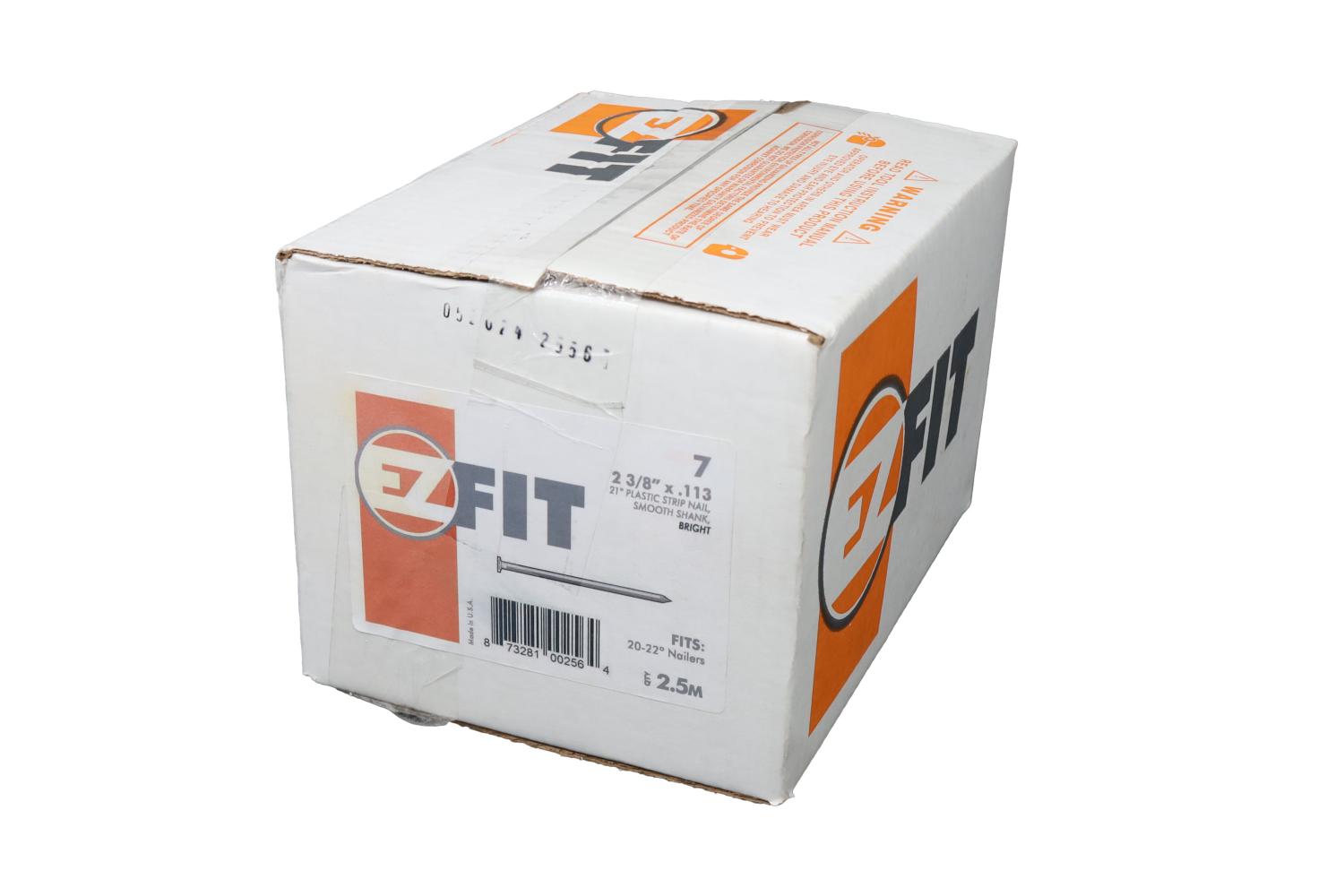 EZ FIT DS23113-2.5M 2-3/8X113 2.5M 21DG STRIP NAIL BRT SM DP EZFIT7