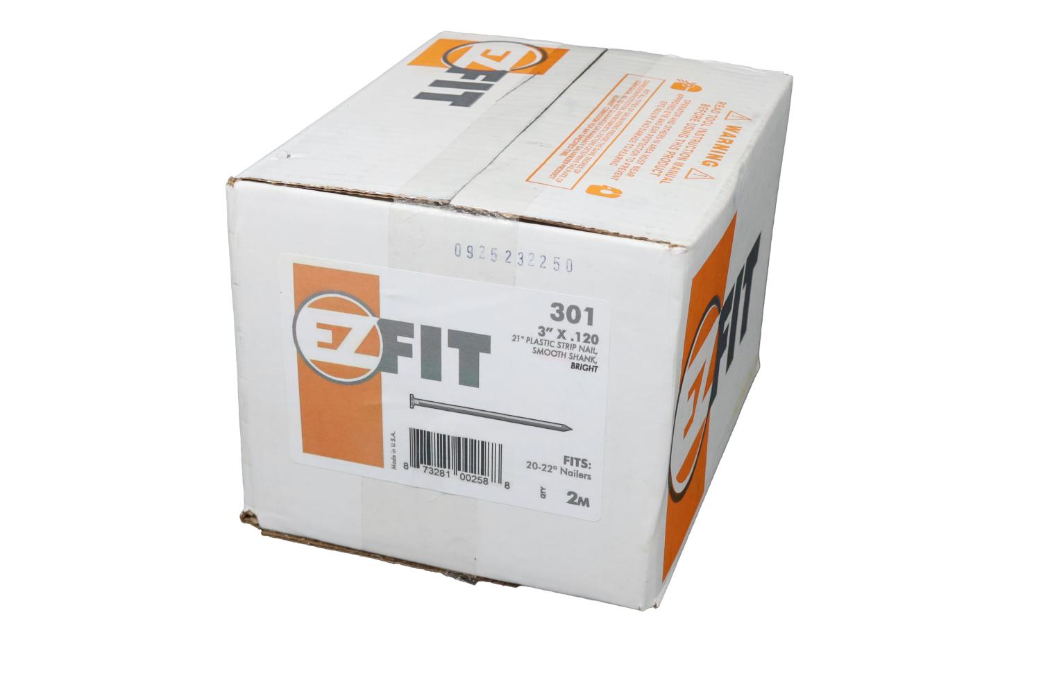 EZ FIT DS30120-2M 3X120 2M 21DG STRIP NAIL BRT SM DP EZFIT301