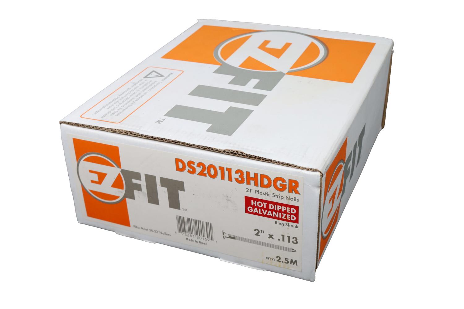 EZ FIT DS20113HDGR 2X113 2.5M 21DG STRIP NAIL HDG RING DP