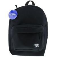 BAZIC - Laptop Backpack - fits up to 17 inch laptops - padded storage compartments - durable fabric construction - black professional design