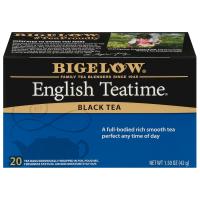 Bigelow - English Teatime Black Tea bags - classic rich bold black tea - individually bagged - 28 bags per box.