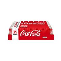 Coca Cola - Classic Cola Soda - original cola flavor - carbonated soft drink - convenient 12 oz cans - 35 count pack