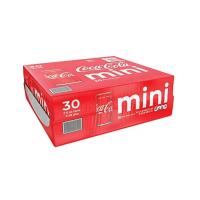 Coca Cola - Classic Cola Mini Cans - original cola flavor - portion controlled size - carbonated soft drink - 30 count pack