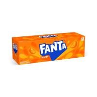 Fanta - Orange Soda - bright citrus flavor - carbonated soft drink - convenient 12 oz cans - 12 pack carton