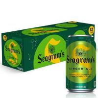 Seagrams - Ginger Ale Soda - crisp refreshing carbonation - classic ginger flavor - convenient 12 oz cans - 12 pack format