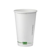 Eco-Products – 16 oz – GreenStripe Renewable & Compostable Hot Cup – Plant-Based PLA Lining – ASTM/BPI Certified – Leak-Resistant – Bulk 1000/CS