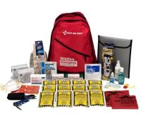 First Aid Only - Emergency Backpack Kit - wildfire preparedness supplies - supports two people - portable grab and go design - emergency response ready
