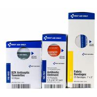 First Aid Only - First Aid Refill - restocks medium first aid kits - essential medical supplies - supports compliance programs - 45 piece refill pack