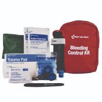 Bleeding Control - Right Response Fabric Pouch - Limb and Chest Wounds - 9 Pieces