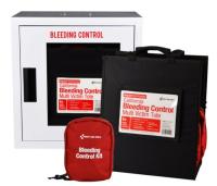 First Aid Only - Bleeding Control Kit - trauma supplies in pouch - no alarm configuration - durable storage design - emergency readiness support
