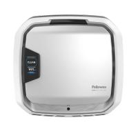 Fellowes AeraMax Pro - Hardwired wall-mount air purifier - Four-stage H13 True HEPA filtration - EnviroSmart™ auto-adjust sensor - Integrated PureView™ air quality display - Stainless steel finish - Up to 550 sq ft coverage - Antimicrobial tr