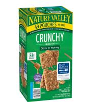 Nature Valley - Oats and Honey Granola Bars - crunchy whole grain snack - individually wrapped bars - convenient breakroom snack - 49 count box