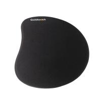 Goldtouch - SlimLine Mouse Pad - right-hand ergonomic shape - smooth Lycra surface - low-profile design - precise mouse tracking - black finish