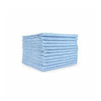 Hospeco - Microfiber Cleaning Cloths - 16 by 16 inch size - reusable lint free wiping - color coded blue cloths - 12 per pack