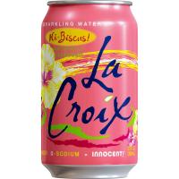 La Croix - Hibiscus Sparkling Water - naturally flavored carbonated drink - no calories no sugar - refreshing floral taste - 24 cans per case