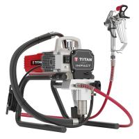 Impact 410 High Efficiency Airless Sprayer on Wheeled Cart - 2 HEA 413 Tips