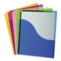 Pendaflex - Poly File Jackets - durable plastic folders - letter size document protection - assorted colors - 5 pack set