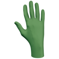 Showa - Nitrile Gloves - powder free disposable gloves - bio based formulation - extra large size fit - green color gloves