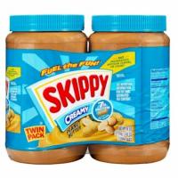 Skippy - Creamy Peanut Butter - smooth spreadable texture - protein rich snack option - large foodservice jars - 2 per pack
