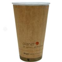 Stout - 16 oz paper hot cups with PLA lining - Compostable lining - Leak resistant - Fits standard lids - 1000 per case