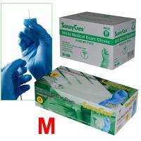 SunnyCare Nitrile Exam Glove - Medium - Blue - Powder-Free - 6 Mil - Textured Grip - 100/Box