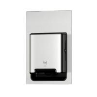 Tork Matic H1 Recessed Paper Towel Dispenser for In-Wall Folded Towel Units - Mechanical - Stainless Steel Housing - Image Design - Tork Vision Cleaning Enabled