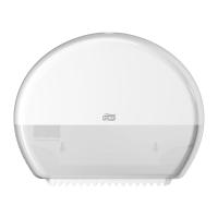 Tork - Toilet Tissue Dispenser - T2 mini jumbo roll system - elevation design housing - supports stub roll feature - white finish dispenser
