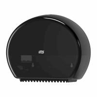 Tork - Toilet Tissue Dispenser - T2 mini jumbo roll system - elevation design housing - supports stub roll feature - black finish dispenser