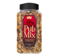 Utz - Pub Mix Snack - savory crunchy snack blend - assorted pretzels crackers and sticks - large 44 oz container