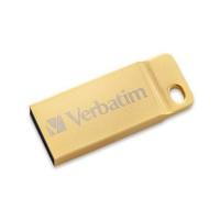 Verbatim 16GB Metal Executive USB 3.0 Flash Drive - Gold - 16 GB - USB 3.0 - Gold - Lifetime Warranty - 1 Each - TAA Compliant