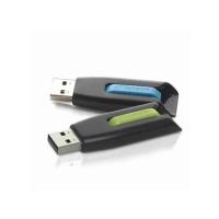 Verbatim 32GB Store 'n' Go® V3 USB 3.2 Gen 1 Flash Drive - 2pk - Blue, Green - 32 GB - USB 3.2 (Gen 1) - Blue, Green - Lifetime Warranty - 2 / Pack - TAA Compliant